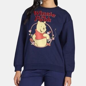 5/$25 Disney’s Winnie the Pooh Womens Blue Crewneck Sweatshirt